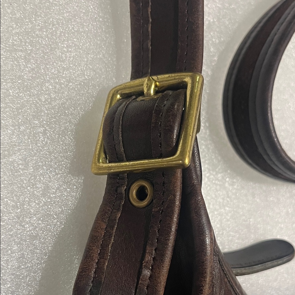 Vintage 90s Coach 9927 Willis Black Leather Crossbody Shoulder Bag Purse - Picture 4 of 5